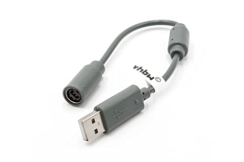 vhbw Cable adaptador USB Breakaway con protección compatible con Microsoft Xbox 360 controller, mandos - gris vhbw Cable adaptador USB Breakaway con protección compatible con Microsoft Xbox 360 controller, mandos - gris