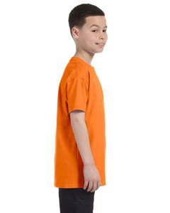 By Gildan Youth 53 Oz T-Shirt - Safety Orange - S - (Style # G500B - Original Label)3
