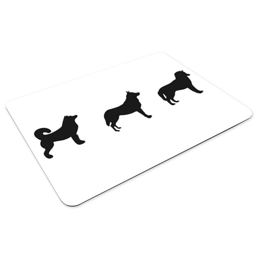 Sets de table dessous caoutchouc grands modèles 39,5x28,5 cm animaux chiens