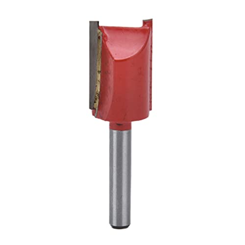 Router Bits 1/4" Shank, Straight Router Bit Alloy Steel 2 Flute Trimming Cutter Straight Router Cutter Bit Woodworking Tool for Trimming Slotting (17mm Dia)-image-24