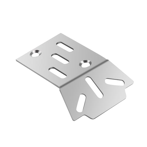 Image of Stainless Steel Front & Rear Skid Plate Bottom Chassis Armor Cover Upgrade Parts for 1 /18 Arrma Granite Grom Typhon Grom Mega 380