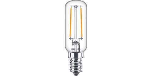 Philips Lampadina LED Tubolare Filamento, Equivalente a 25W, Attacco E14, Luce Bianca Calda, 2700K, non Dimmerabile