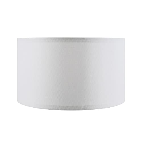 Aspen Creative 38872-2, Drum Collapsible Uno Lamp Shade, White, 16" Top x 16" Bottom x 9" Height, Set of 2 by Aspen Creative - Image 3