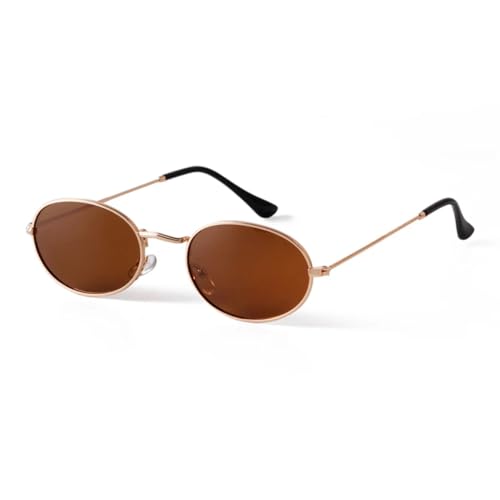 Lunettes de soleil ovales anti-éblouissement avec protection totale UV400 style rétro