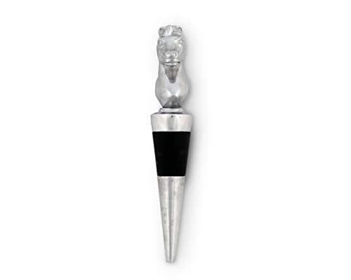 Arthur Court Designs Aluminum Horse Wine Bottle Stopper Topper 5 Inch Tall #TOP2