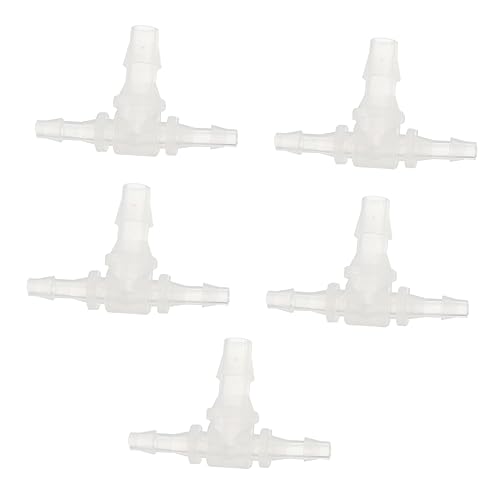 Ciieeo 5Piezas Conectores De Aire De Acuario De Plástico T Vías Para Reparar y Extender De Aire Instalación y Duradera