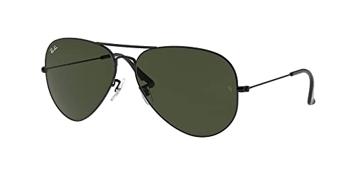 Ray-Ban RB3026 Sunglasses Bundle: RB 3026 AVIATOR LARGE METAL II L2821 Aviator Large Metal Ii Black G and Eyewear Cleaning Kit