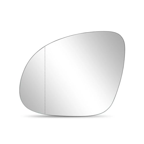 Verre de rétroviseur gauche pour VW Tiguan 2009-2017 chauffant avec plaque
