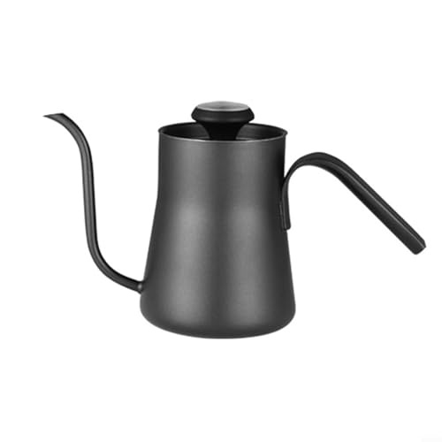 Yhenlovtt Cafetière à col de cygne avec thermomètre en acier inoxydable 550 ml pour une infusion précise compatible avec Verser Over Co
