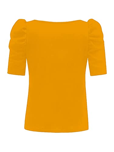 Image of Shasmi Women's Polyester Solid Slim Fit T-Shirt