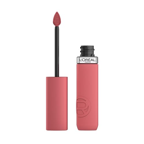 L'Oréal Paris Liquid Lipstick, Intense Colour, Longwear Matte Formula with Hyaluronic Acid, Transfer- and Smudge-Resistant
