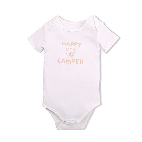 Maybe Baby Kids Infant Baby Layette Set Boys' And Girls' 5 Pack Cotton Baby Bodysuit, Wild Child Safari Animals, 6/9 Months #TOP4