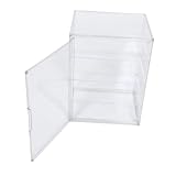 Ipetboom Transparente Brotvitrine mit Verstellbaren und Magnetischer Tür Vielseitige Kuchenvitrine für Küchenarbeitsplatte Klarer Aufbewahrungsbehälter für Brot Gebäck Kekse und Backwaren
