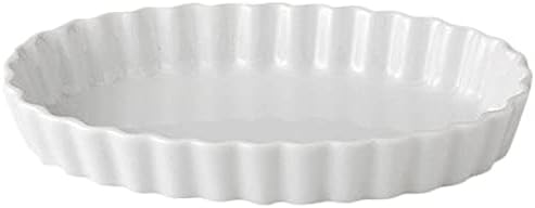 Set of 5 Oval 9″ Quiche [9.3 x 6.0 inches (23.7 x 15.2 cm)] [Pie Plate] [Hotel Restaurant Cafe Western Tableware Restaurant Commercial Use]