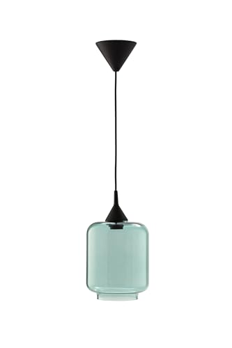 Els Banys Lámpara techo pantalla vidrio soplado verde