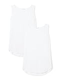 Eine Amazon-Marke Daily Ritual Damen Jersey Bateau-Neck Tank Top, 2er Pack, Weiß (white/white), Small