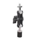 Adattatore con filettatura maschio a femmina da 1/4", testa a sfera, regolabile, cinturino da polso rimovibile
