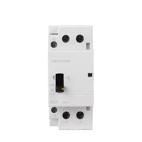 Contacteur manuel modulaire 63A 1NO1NC 230V pour Rail Din domestique