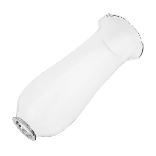 ULTECHNOVO Windgeschützter Ersatzglas Lampenschirm Aus Glas Klare Handgeblasene Kerosinlampe Brennglashülle Stabiler Kerzenhalter Für Sicheren...