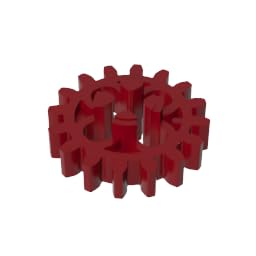 4019 Technic Gear 16 Tooth with Round Holes [Old Style], Dark Red, 50 PCS