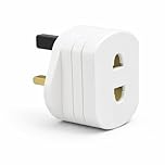 Toothbrush Adaptor Plug Electric Shaver Shaving adaptor 2 Pin Plug To 3 Pin Plug Shaver Adapter Plug Uk Power Adapter Shaver Plug 2 Pin Adapter Plug Uk For Shaving Razor (pack of 1)