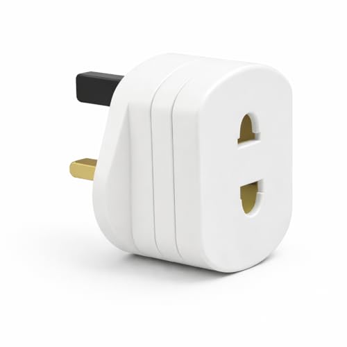 Toothbrush Adaptor Plug Electric Shaver Shaving adaptor 2 Pin Plug To 3 Pin Plug Shaver Adapter Plug Uk Power Adapter Shaver Plug 2 Pin Adapter Plug Uk For Shaving Razor (pack of 1)