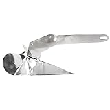 Tomvorks 4 Kg/8,8 Lb Pfluganker aus Edelstahl – Robust Zum Anlegen von Booten Am Strand