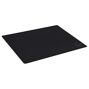 Logitech G640 Large Cloth Gaming Mouse Pad, Optimized for Gaming Sensors, Moderate Surface Friction, Non-Slip Mouse Mat, Mac and PC Gaming Accessories, 460 x 600 x 3 mm (Renewed)