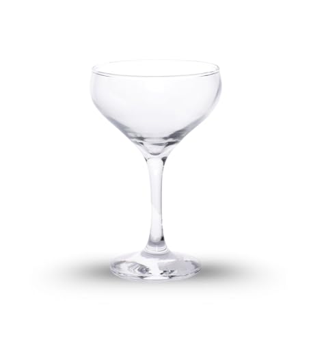 Image of Table & Tale Mistic 220 ml Coupe Set of 2 from Brazil | Crystal Red & White Wine Glasses for Home, Bar, Parties | Elegant Stemware for Cabernet, Pinot Noir, Chardonnay & More
