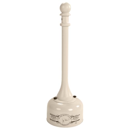Eagle Cigarette Butt Receptacle, 2 Gallon Capacity, Beige