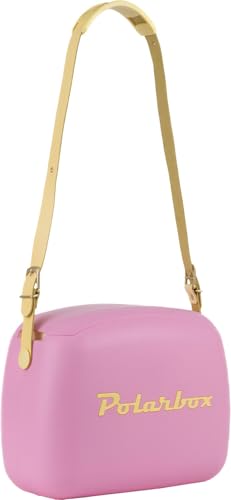 Glacière Lunchbox 6L Rose Pop Logo et Sangle Jaune POLARBOX – vue 3