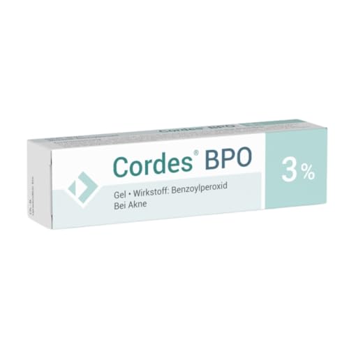 Cordes BPO 3% Akne Gel. Bekämpft wirksam Pickel und Mitesser bei Akne. 30 g
