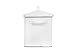 Creative Co-Op Distressed White Bread Box with Lid