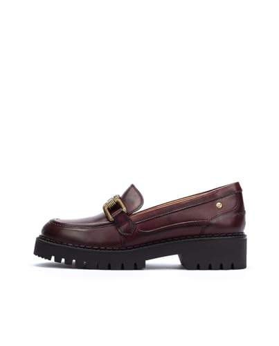 Image of PIKOLINOS Aldaya W6P3742 Women's Loafers - Premium Calfskin Leather Slip-On - Lightweight Comfort, Removable Insole, Medium & Wide Width Ergonomic Everyday Support