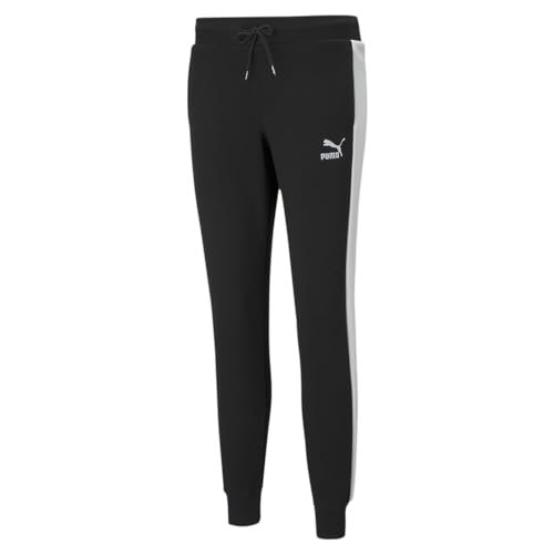 PUMA womens Iconic T7 Track Pants, Puma Black, Large US