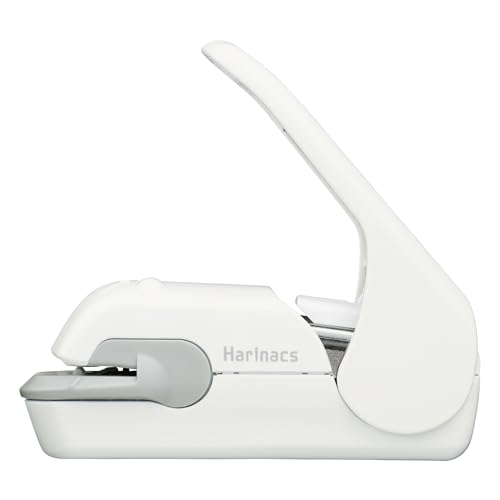 Kokuyo Harinacs SLN-MPH105PW Heftklammerfrei, bis zu 5 Blatt ohne Klammerbindung, tragbarer, kompakter, hohlloser Hefter, blassweiß, Japan Import (SLN-MPH105PW)