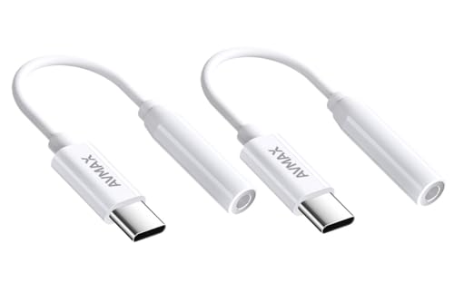 AVMAX USB C - 3.5mm �I�[�f�B�I�w�b�h�z���A�_�v�^�[ HiFi Type c to Aux���X�P�[�u�� Phone 16 15 Plus Pro Max Pad S24 S23 S22 S21 S20 Ultra Pixel MacBoo