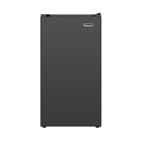 Magic Chef 3.2-cu. ft. Mini Fridge in Black, Small Compact All Refrigerator with No Freezer for...