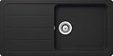 Schock Küchenspüle 100 x 50 cm Formhaus D-100L Onyx - CRISTALITE Granitspüle ab 60 cm Unterschrank-Breite, FOMD100LAGON