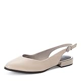 MARCO TOZZI Ballerinas 2-29408-42, Zapatos Tipo Ballet Mujer, Taupe, 42 EU