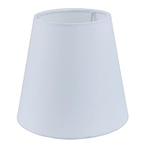 Sinta Fabric Lampshade Ø5.5/14cm Small Light Shade for E14/E27 Chandelier, Upright Wall Lamp, Table Lamp, Candle Light, White