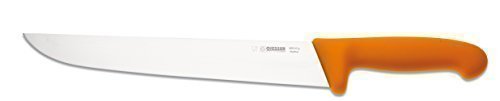 Giesser, coltello da macello giallo, lunghezza lama 27 cm, forma sottile, coltello professionale