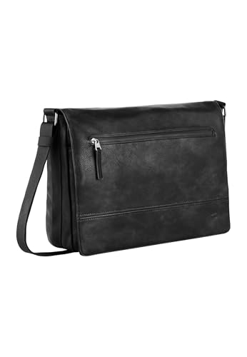 Sac à bandoulière homme camel active grand format Traces noir