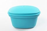 Original Tupperware Tupperware Siebservierer Thermo-Duo 2,25 L türkis Warmhalten Warmie Tups 35580