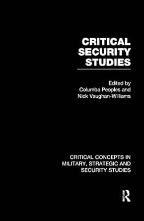 Critical Security Studies