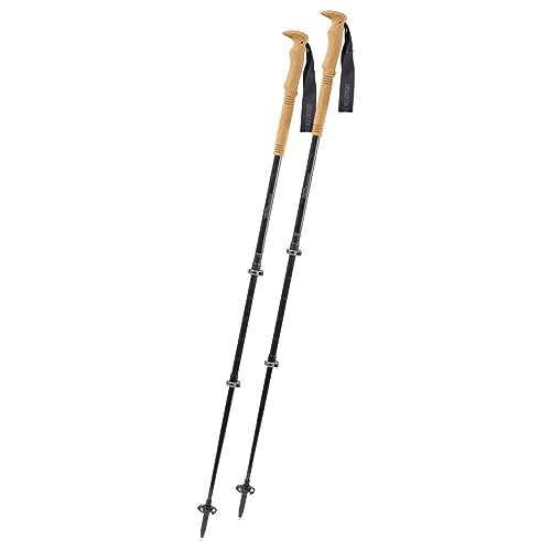 Komperdell Carbon C3 105-140 Cloud Trekking Poles Black Silver