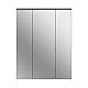 xonox.home Badezimmer Blake Spiegelschrank Badspiegelschrank Spiegelschränke fürs Bad Badspiegelschrank in rauchsilber Nb.ca.60x77x21 cm mit großer Spiegelfläche