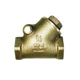 Midwest Control SCY-120 1-1/4" Y- Pattern Bronze Swing Check Valve, 300 CWP 150 WSP Service, 200F Operating Temperature