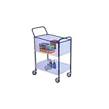 neoLab Stahl Drahtkorbwagen ohne Griff mit 2 Körben, 73cm x 41cm x 85cm