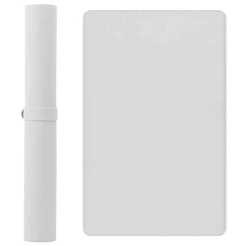 PTJJXA Repose Main Ongle, Tapis de Bureau Manucure Imperméable, Coussin Repose Bras Ongles Pliable, Coussinet Nail Art Antidérapant, Protecteur Repose Main Manucure Cuir PU Souple 60x40cm (Blanc)